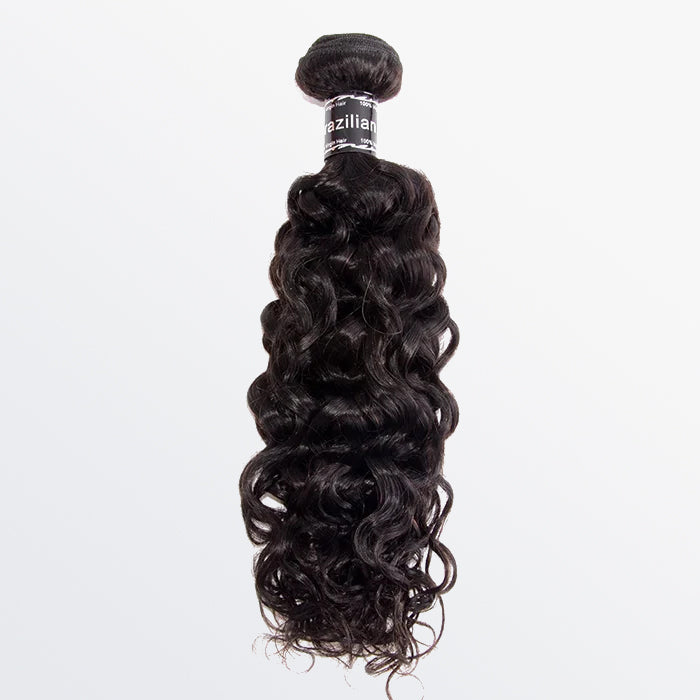 10"-30" Italy Curly Virgin Brazilian Hair #1B Natural Black