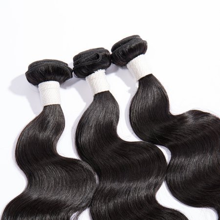 10-30 Inch 12A Premium Brazilian Virgin hair Body Wavy #1B Natural Black