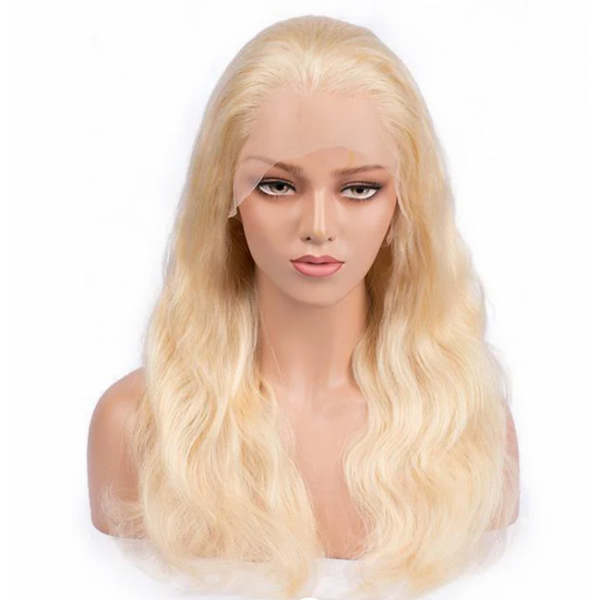 16-24 Inch Pre-Plucked 13"x4" Lace Front #613 Body Wavy Wig 150% Density