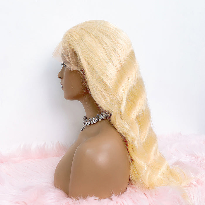 16-24 Inch 4"x4" Upgrade Lace Front #613 Body Wavy Wig 150% Density