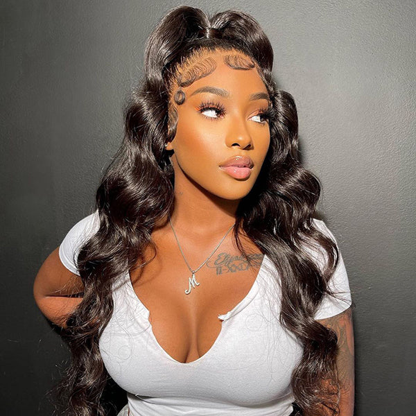Tedhair 16/18/20/22/24 Inches 13x4 Cute Body Wave Up-do Style Lace Front Wig-200% Density