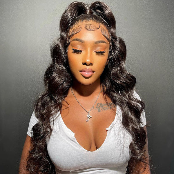 Tedhair 16/18/20/22/24 Inches 13x4 Cute Body Wave Up-do Style Lace Front Wig-200% Density