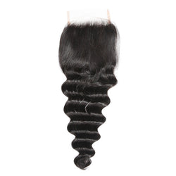 Loose Deep Free Parted Lace Closure