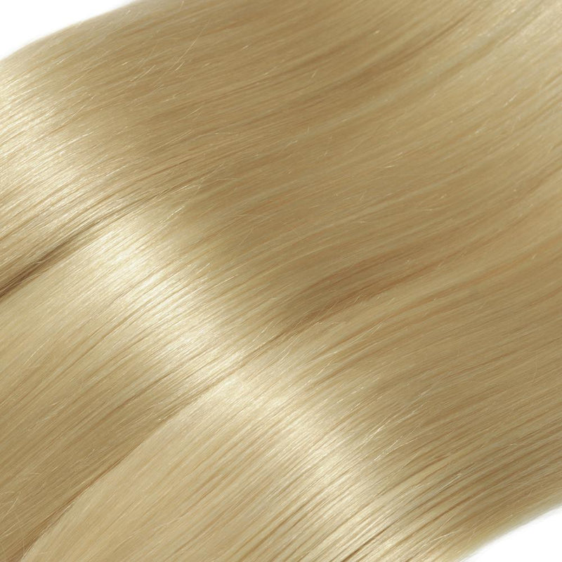#613 Lightest Blonde Straight Colored Remy Hair