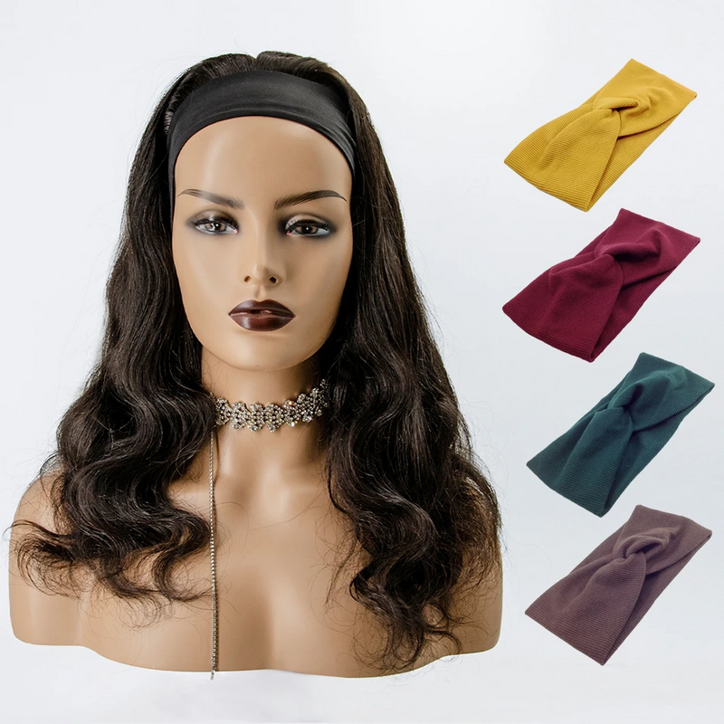 Grab-N-Go Headband Wigs 100% Body Wave Virgin Human Hair Wigs