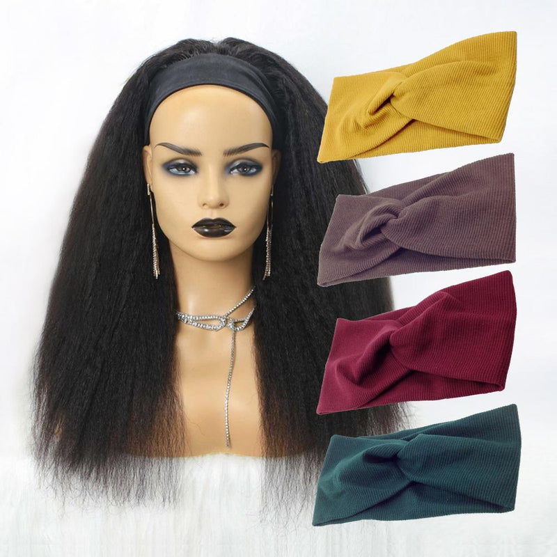 Grab-N-Go Headband Wigs 100% Yaki Virgin Human Hair Wigs