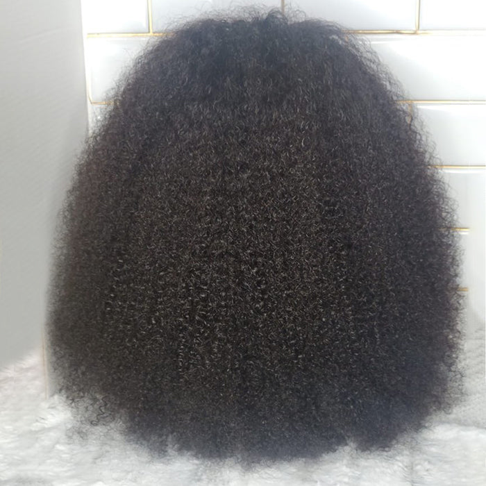 Tedhair 18 Inches 13x5 Afro Poofy Curly Style with Special Braids Lace Frontal Wig-250% Density
