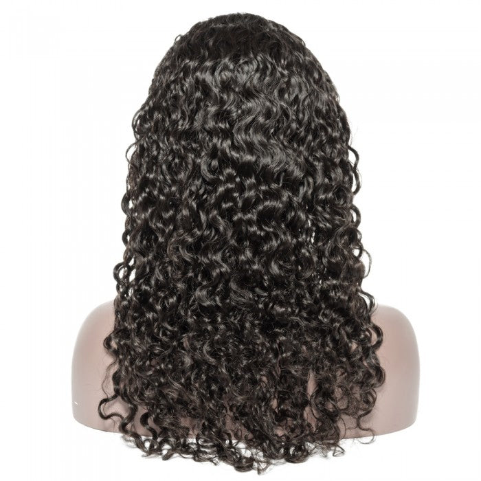 16-24 Inch Pre-Plucked 13"x4" Lace Front Water Wavy Wig Human Hair Free Part 150% Density