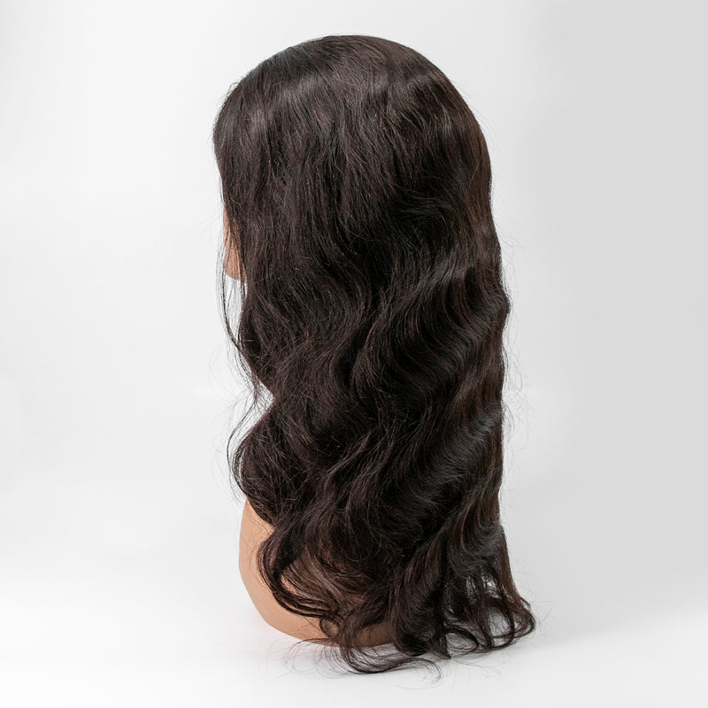 5x5 HD Closure Lace Wig Body Wave Hair 150% Density 14"-24" Natural Black Hair #1B