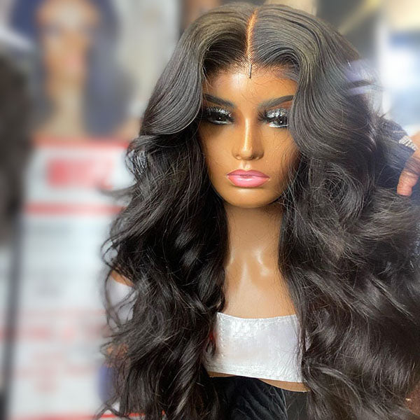 Tedhair 24/26/18 Inches 5x5 Loose Body Wave Lace Closure Wig-180% Density