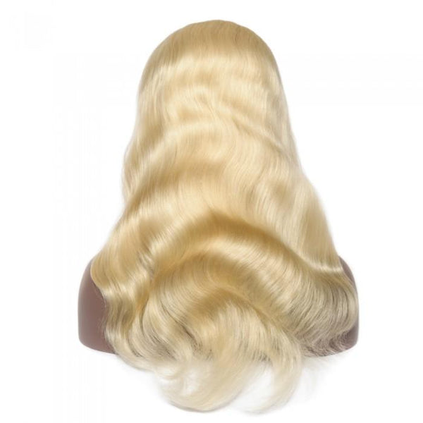 #613 Lightest Blonde Body Wavy Frontal Lace Wig